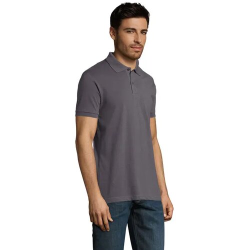 Perfect heren polo 180g Perfect men donker grijs