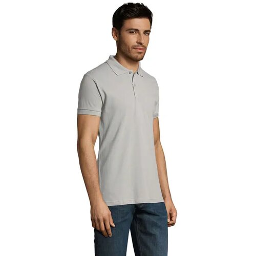 Perfect heren polo 180g Perfect men pure grey