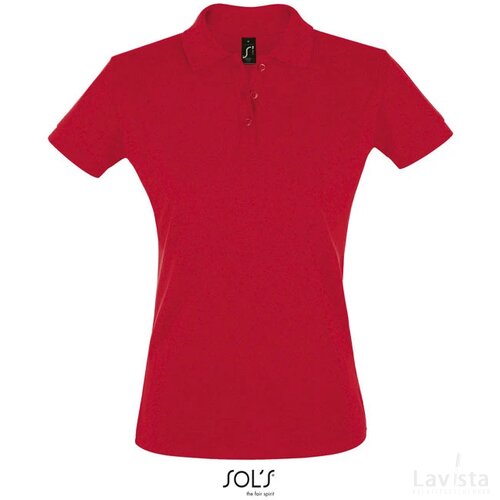 Perfect dames polo 180g Perfect women rood