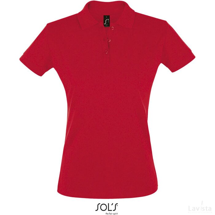 Perfect dames polo 180g Perfect women rood