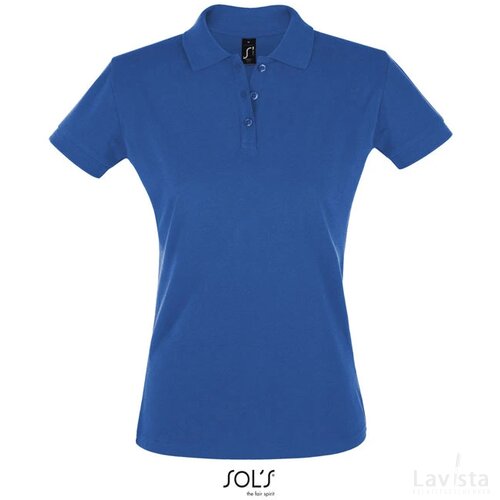 Perfect dames polo 180g Perfect women koningsblauw