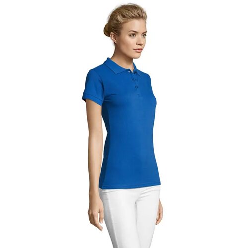 Perfect dames polo 180g Perfect women koningsblauw
