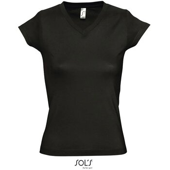 Moon dames t-shirt 150g Moon deep black