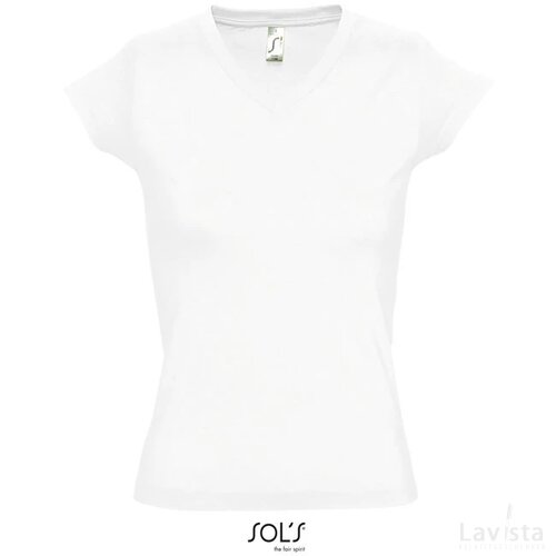 Moon dames t-shirt 150g Moon wit