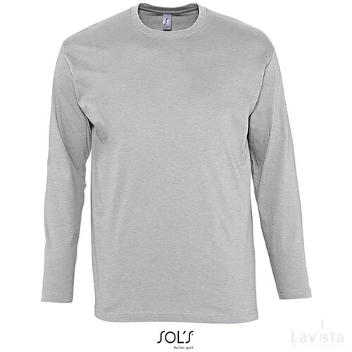 Monarch heren t-shirt 150g Monarch grijs melange