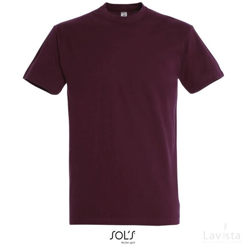 Imperial men t-shirt 190g Imperial burgundy