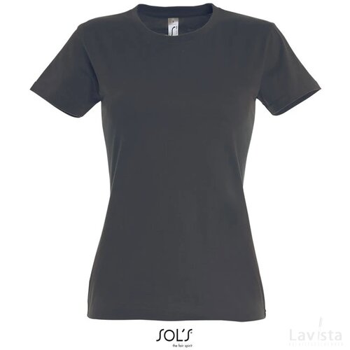 Imperial dames t-shirt 190g Imperial women muisgrijs