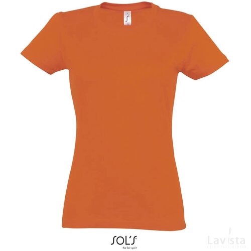 Imperial dames t-shirt 190g Imperial women oranje