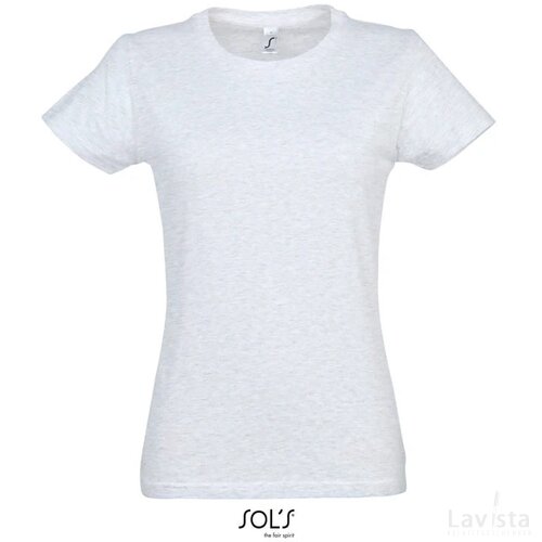 Imperial dames t-shirt 190g Imperial women asgrijs