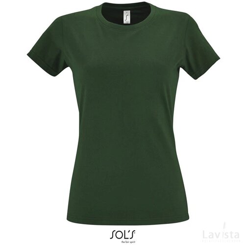 Imperial dames t-shirt 190g Imperial women flesgroen