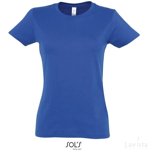 Imperial dames t-shirt 190g Imperial women koningsblauw