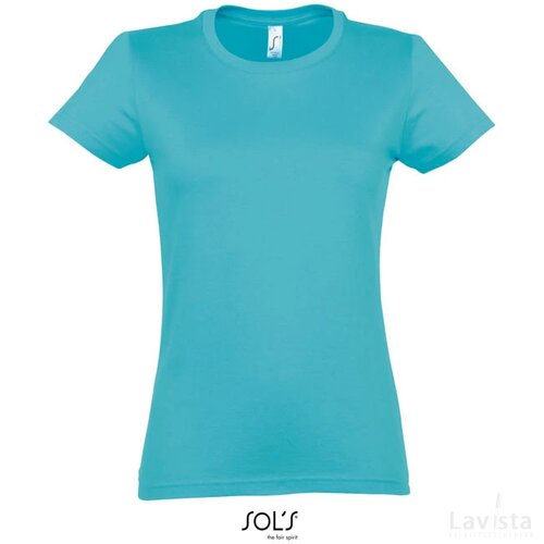 Imperial dames t-shirt 190g Imperial women atoll blauw
