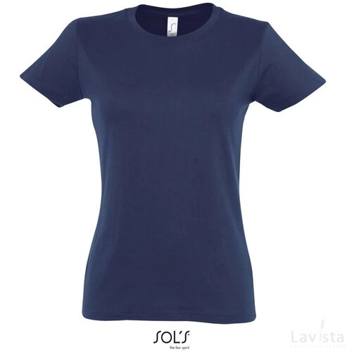 Imperial dames t-shirt 190g Imperial women franse marine