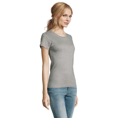 Imperial dames t-shirt 190g Imperial women grijs melange