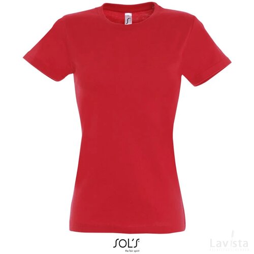 Imperial dames t-shirt 190g Imperial women rood