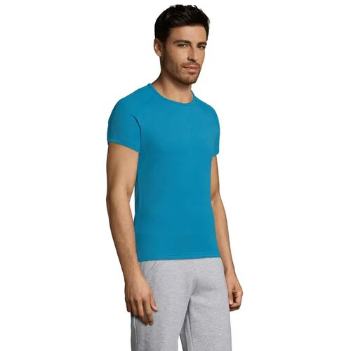 Sportyheren t-shirt 140g Sporty aqua