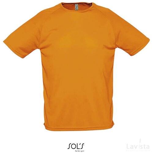 Sportyheren t-shirt 140g Sporty neon oranje