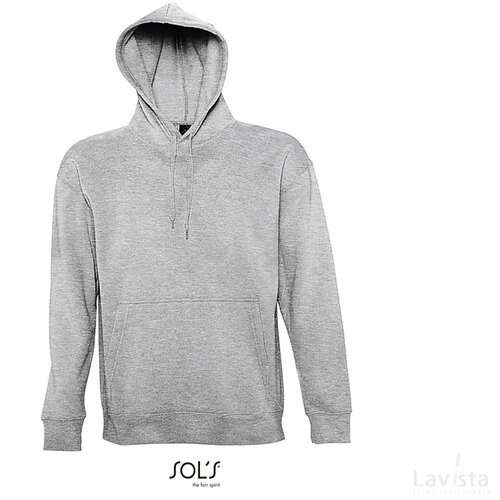 Slam hood sweater  320g Slam grijs melange
