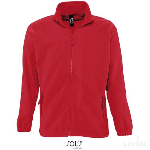 North heren fleece 300g North rood
