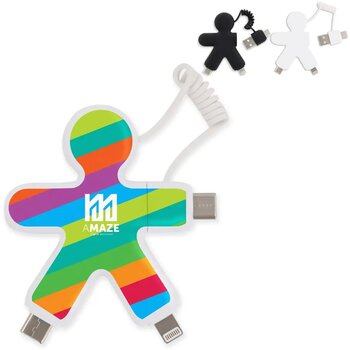 Xoopar Eco Buddy oplaadkabel Wit Xoopar Eco Buddy oplaadkabel Wit