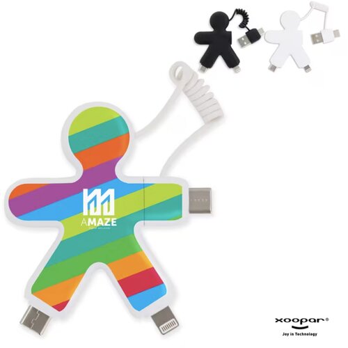 Xoopar Eco Buddy oplaadkabel Wit