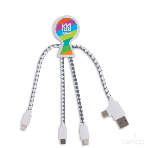 Xoopar Mr. Bio GRS oplaadkabel Wit