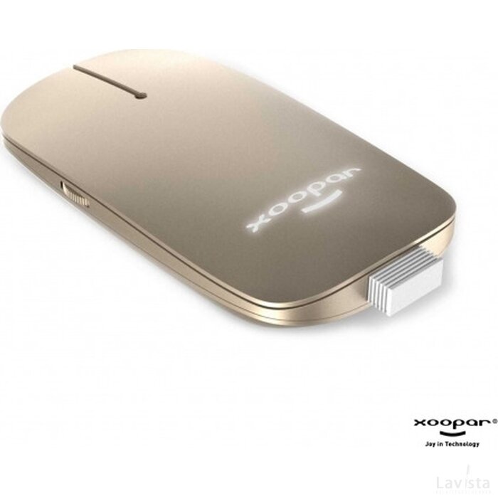 2302 | Xoopar Pokket 2 Wireless Mouse Deluxe goud