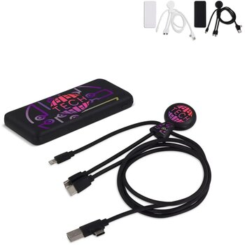 Xoopar Mr. Bio Powerbank en oplaadkabel Zwart Xoopar Mr. Bio Powerbank en oplaadkabel Zwart
