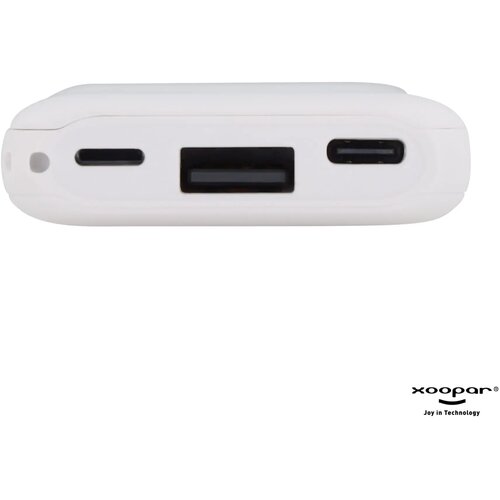 Xoopar Mr. Bio Powerbank en oplaadkabel Wit