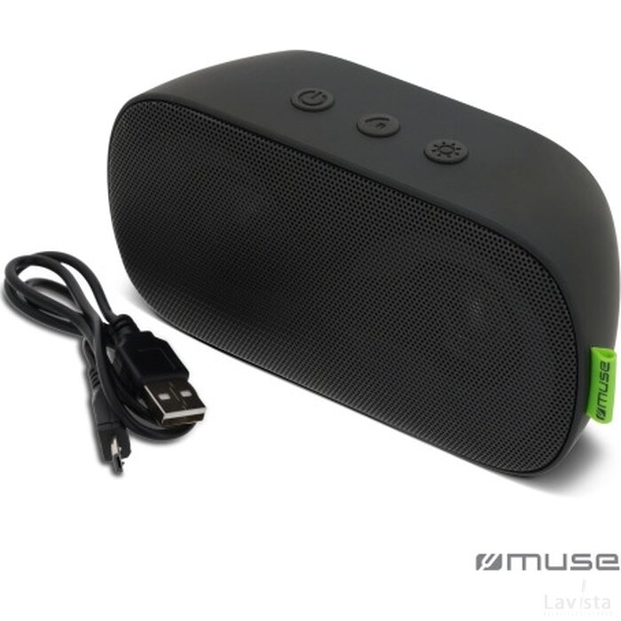 M-370 DJ | Muse 6W Bluetooth Speaker With Ambiance Light zwart