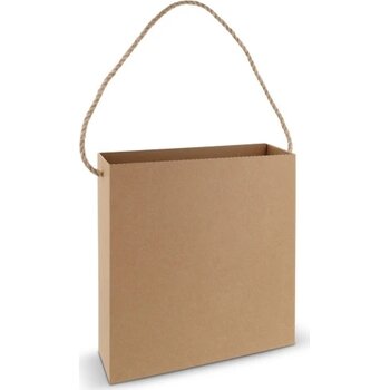 Box bag 35x35x11cm bruin