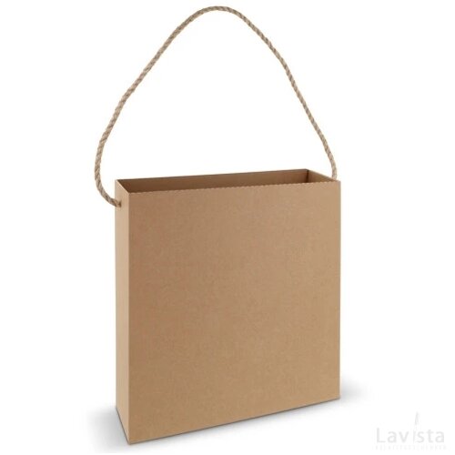 Box bag 35x35x11cm bruin