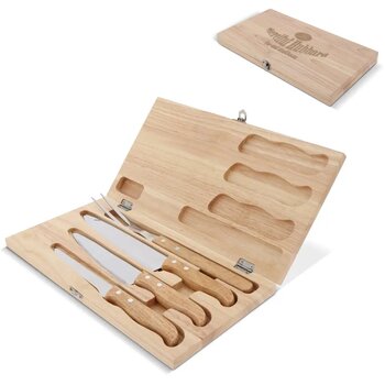 Messenset in geschenkverpakking hout Messenset in geschenkverpakking hout
