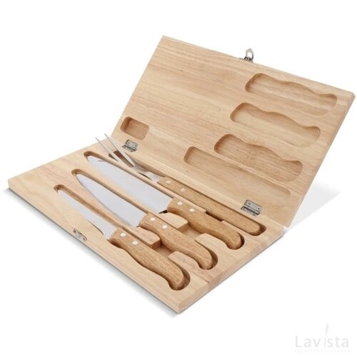 Messenset in geschenkverpakking hout