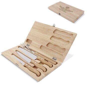 Messenset in geschenkverpakking hout