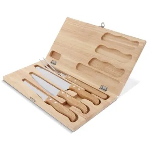 Messenset in geschenkverpakking hout