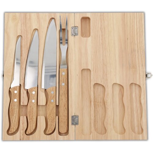Messenset in geschenkverpakking hout