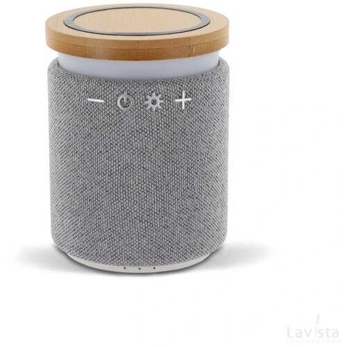 Bamboo wireless speaker grijs