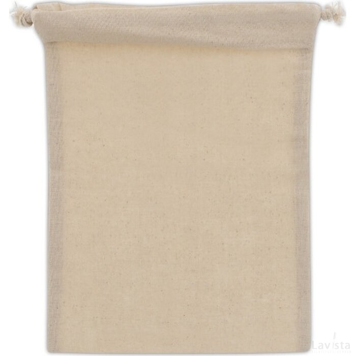 Geschenkbuidel OEKO-TEX® katoen 140g/m² 15x20cm ecru
