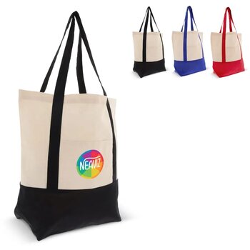 Draagtas OEKO-TEX® katoen 140g/m² 40x10x35cm zwart