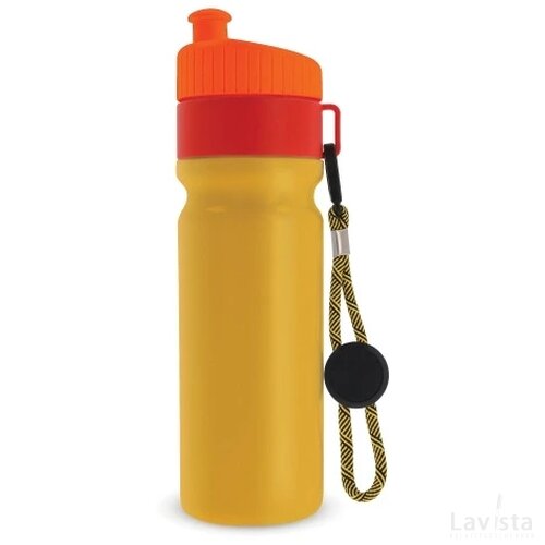 Sportfles met rand en koord 750ml combinatie