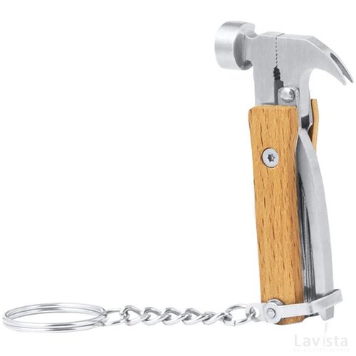 Meniok Multi Tool Sleutelhanger Natuurlijk
