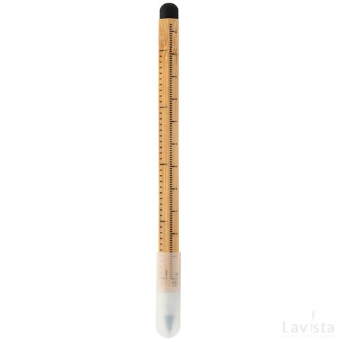 Boloid Inktloze Pen Met Liniaal Natuurlijk
