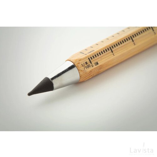 Boloid Inktloze Pen Met Liniaal Natuurlijk