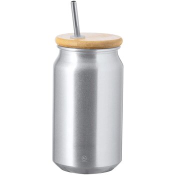 Audrey Mason Jar Beker Zilver