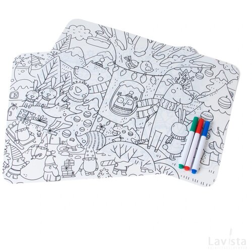 SENZA Kleurplaat Placemats