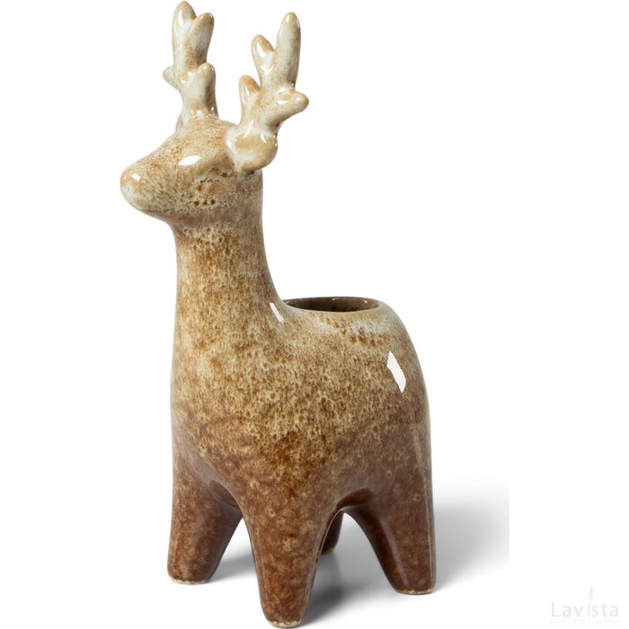SENZA Rendier Kandelaar Bruin