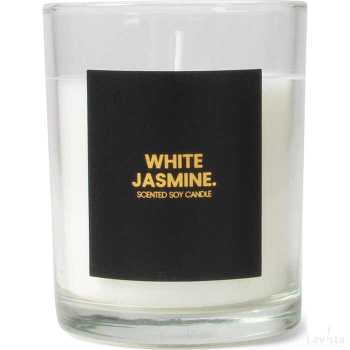 SENZA Geurkaars White Jasmine Zwart