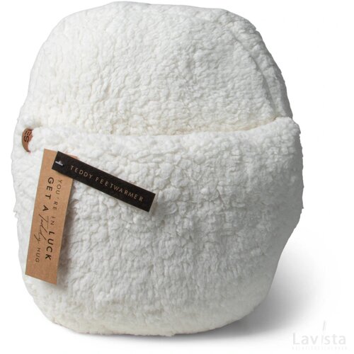 SENZA Teddy Voetenwarmer Wit