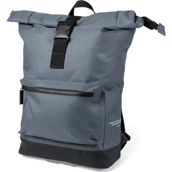 Grijs - 600D RPET Polyester / Vegan Leer